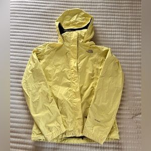 North Face Woman’s Yellow Rain Jacket w/Hood
